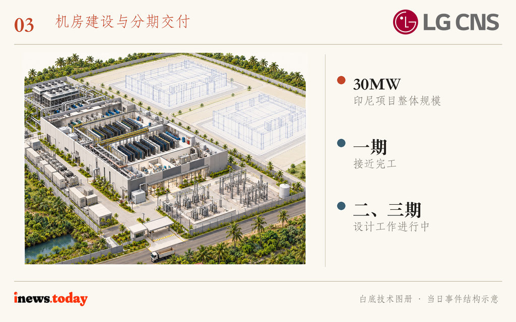 图3｜印尼项目一期接近完工，后续分期仍在设计；场景为概念示意。