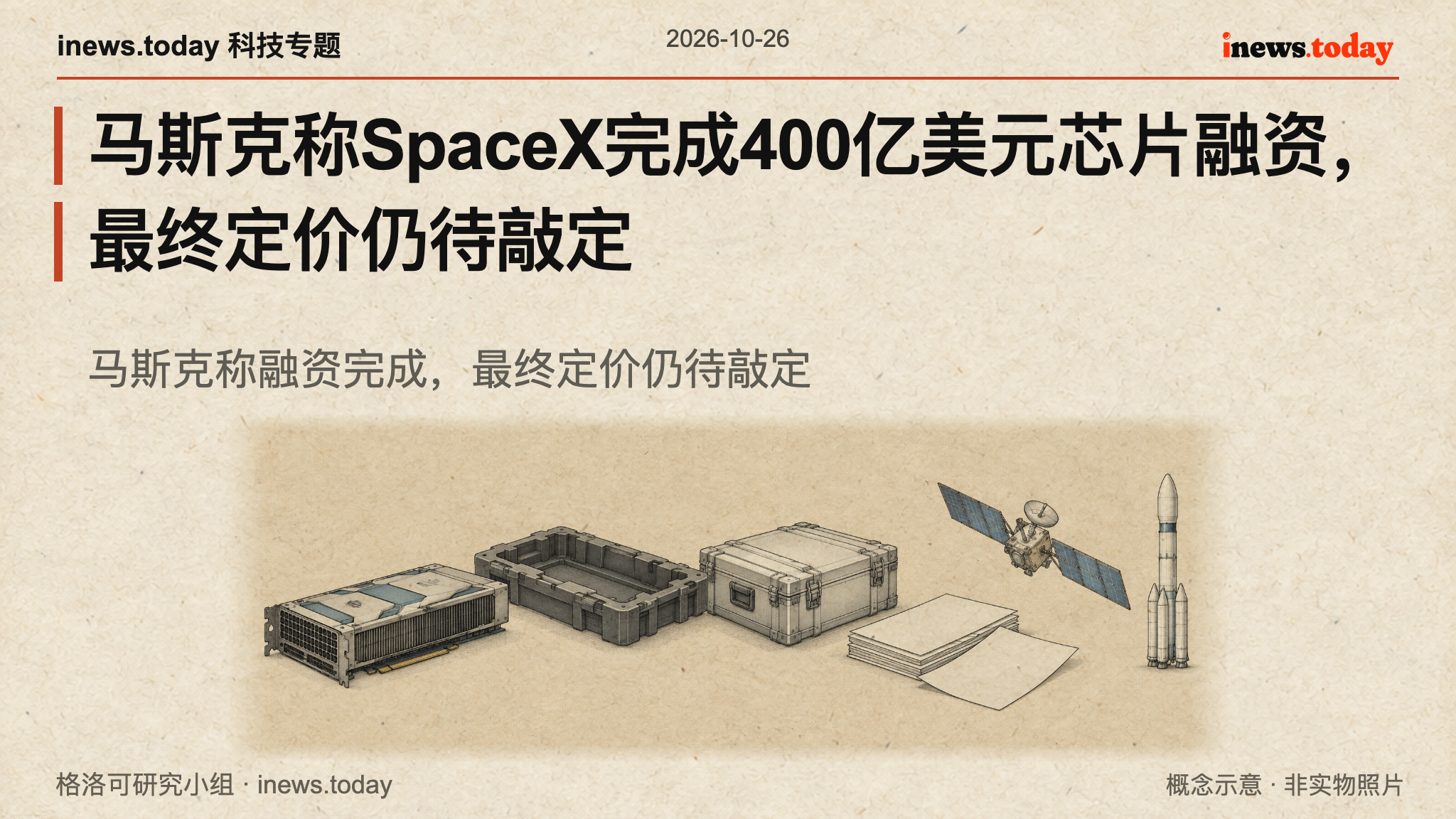 GPU设备、融资文件与卫星及火箭业务的概念示意