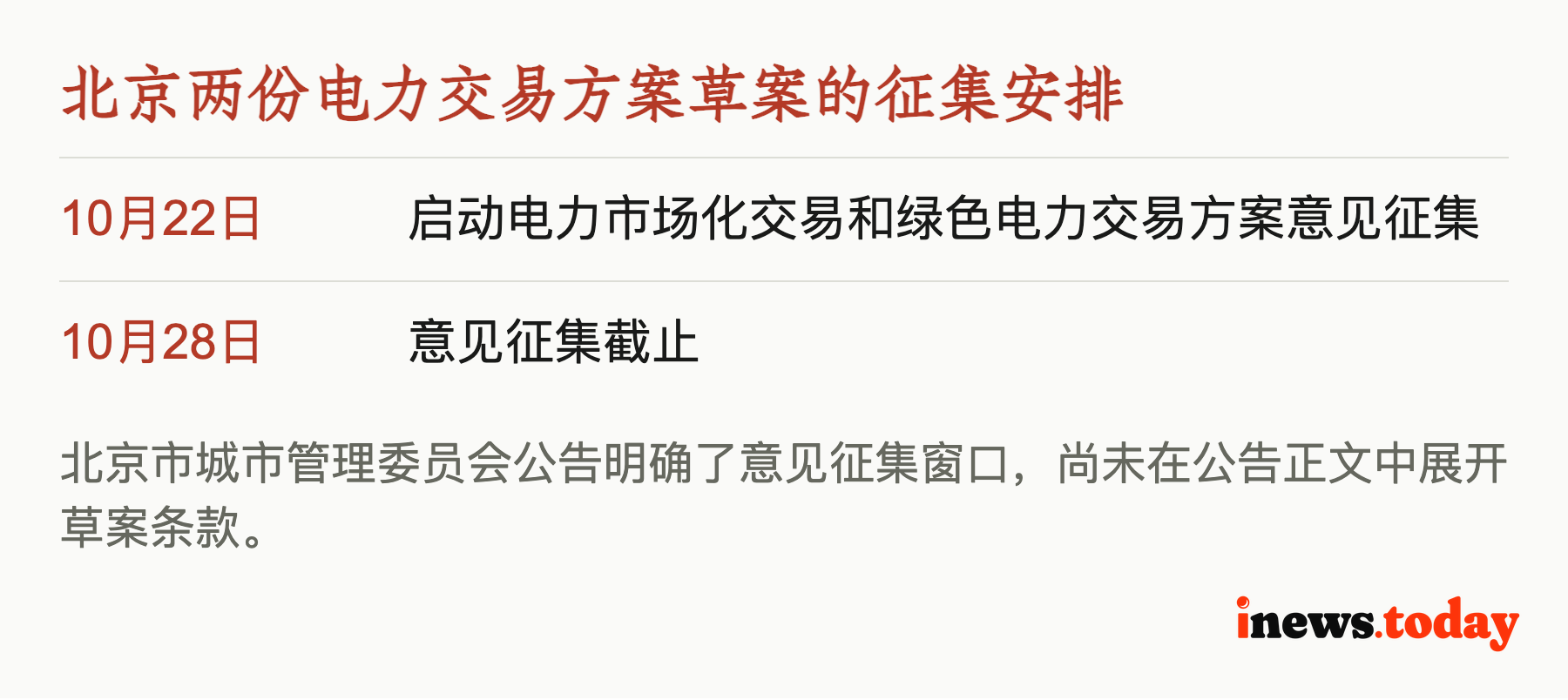 北京两份电力交易方案草案的征集安排